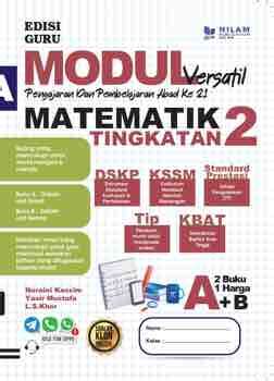 Jawapan Modul Versatile Matematik Tingkatan 2 Buku A Image