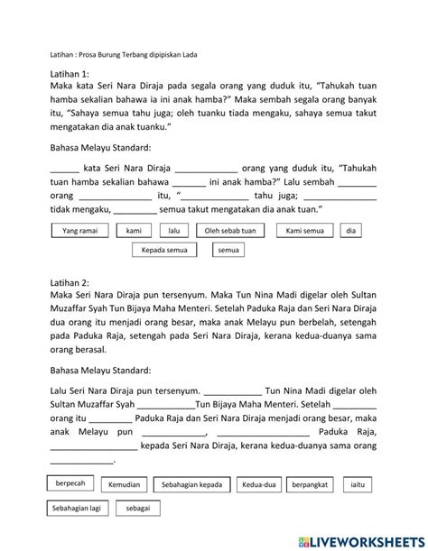 Skema Jawapan Bahasa Melayu Standard Burung Terbang Dipipiskan Lada Image