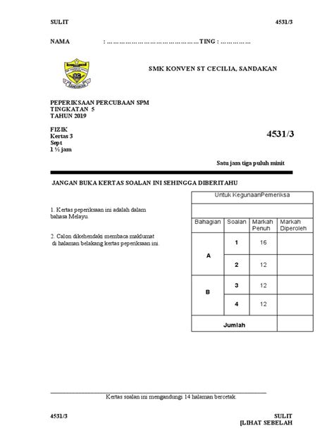 Soalan Fizik Trial Spm Image