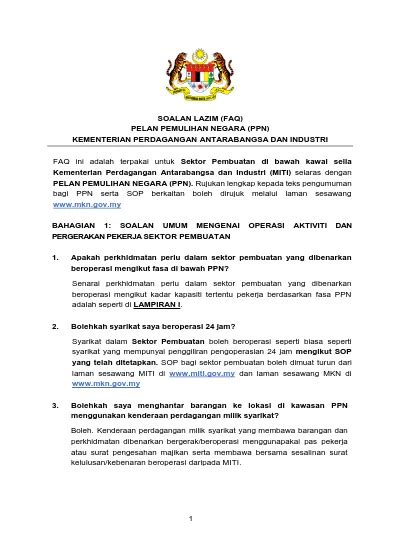 Soalan Lazim Jabatan Tenaga Kerja Image